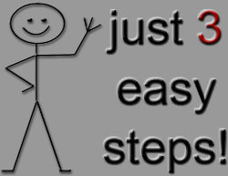 just 3 easy steps